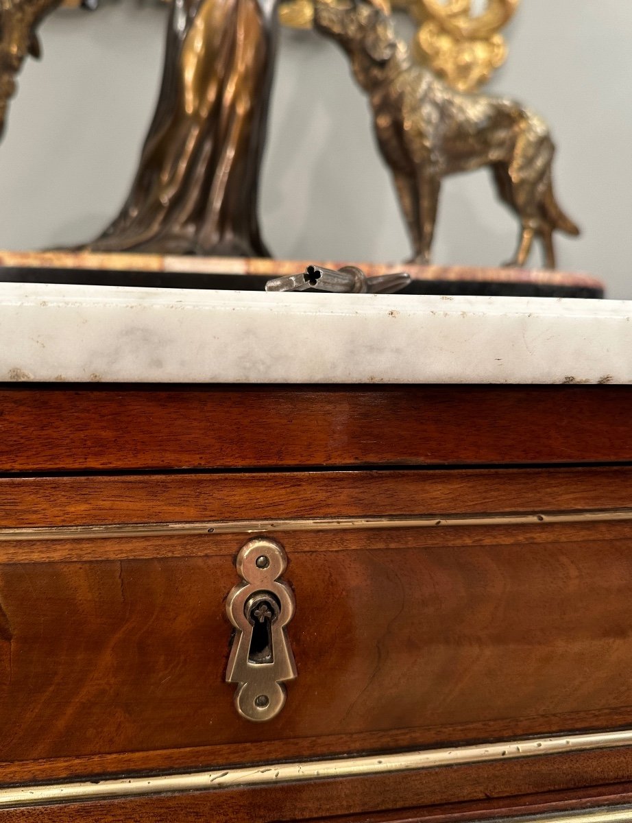 Louis XVI Commode In Mahogany Eighteenth Century Circa 1770-photo-2