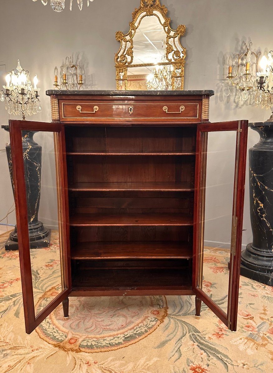 Showcase Mahogany Louis XVI Period Around 1780-photo-4