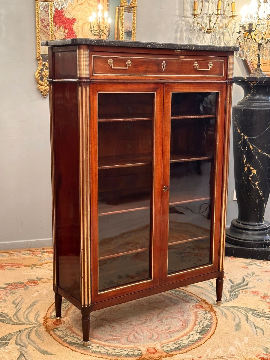 Showcase Mahogany Louis XVI Period Around 1780