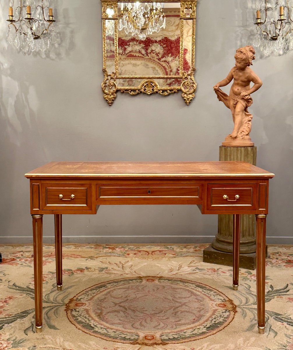 Louis XVI Style Desk In Rosewood Period Late Nineteenth