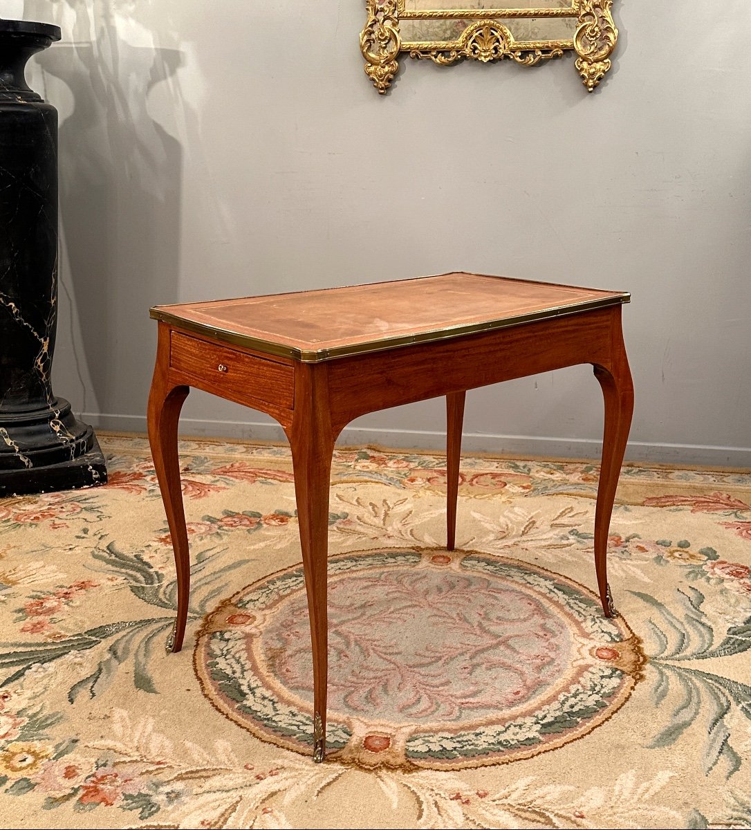 Louis XV Style Writing Table Nineteenth Time-photo-3