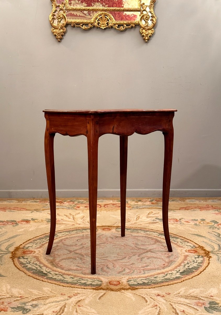 Small Flying Table In Louis XV Marquetry Circa 1750-photo-2