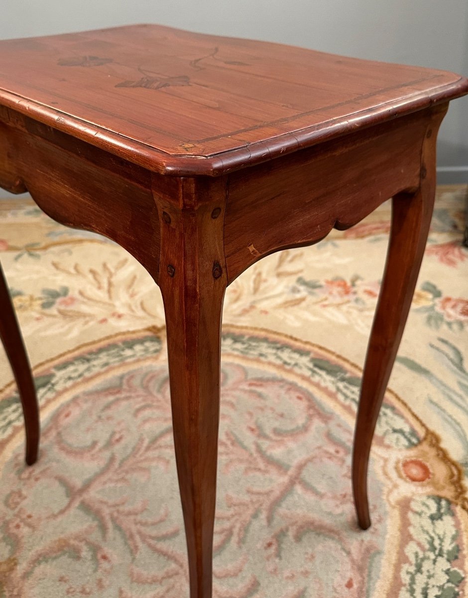 Small Flying Table In Louis XV Marquetry Circa 1750-photo-3