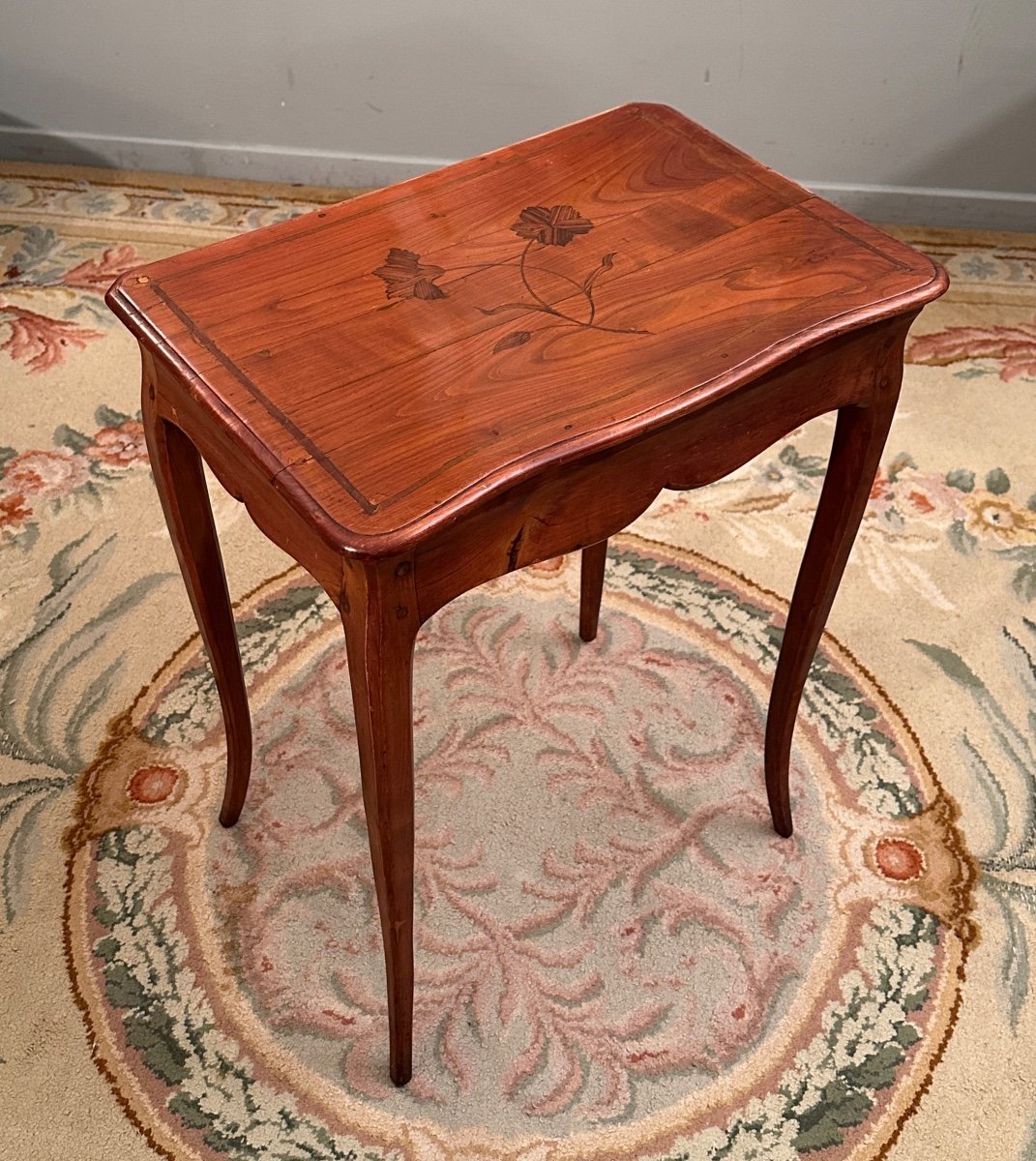 Small Flying Table In Louis XV Marquetry Circa 1750-photo-6