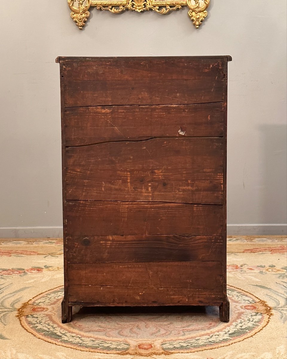 Small Showcase In Louis XIV Marquetry Circa 1680-photo-3