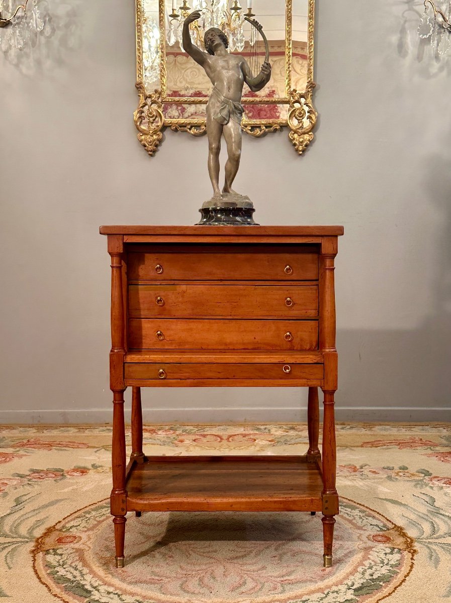 Louis XVI Period Chiffonniere Table Circa 1780-photo-1