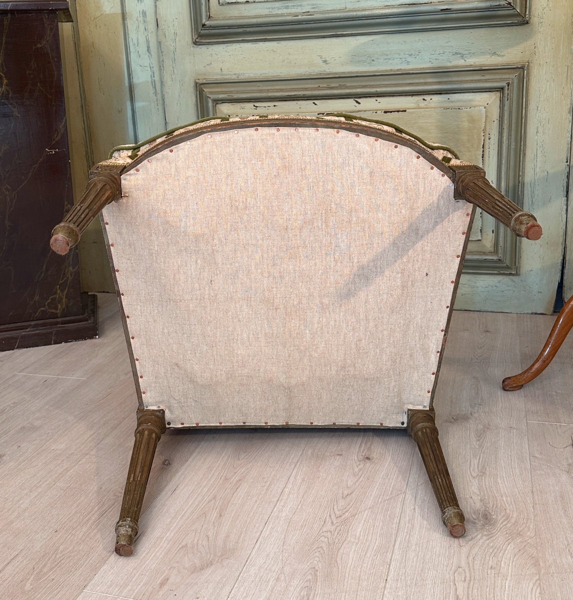 Paire De Fauteuils De Style Louis XVI Epoque XIXeme Vers 1880-photo-5