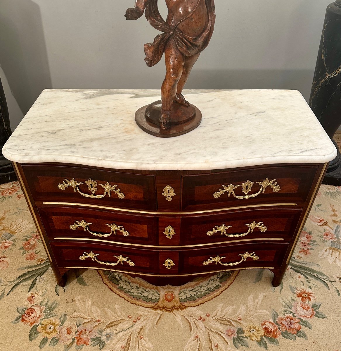 Francois Fleury, Regency Period Commode Stamped 18th Century-photo-2