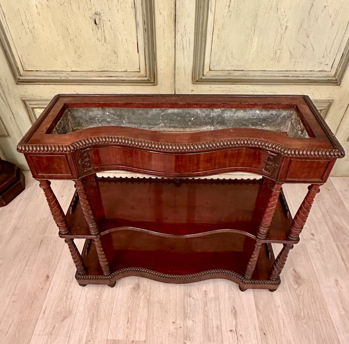 Napoleon III Mahogany Planter Circa 1870-photo-4