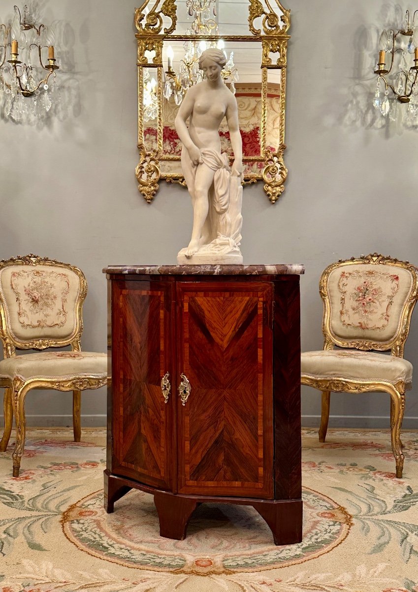 Regency Period Marquetry Corner Around 1720-photo-4