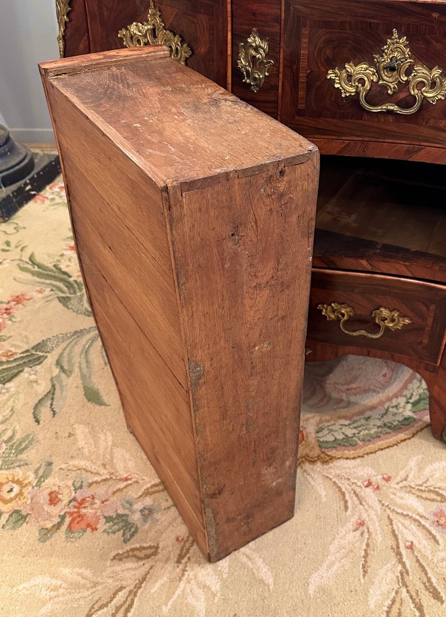 Pierre Fléchy, Commode d'Entre Deux En Marqueterie Estampillée d'Epoque Louis XV Vers 1760-photo-3