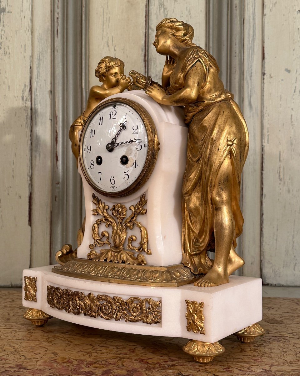 Pendule Horloge De Style Louis XVI Epoque XIXème Vers 1880-photo-3