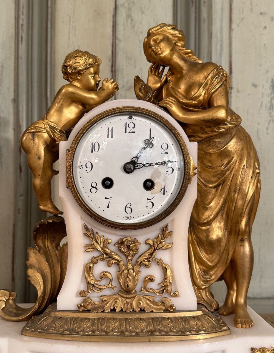 Pendule Horloge De Style Louis XVI Epoque XIXème Vers 1880-photo-2