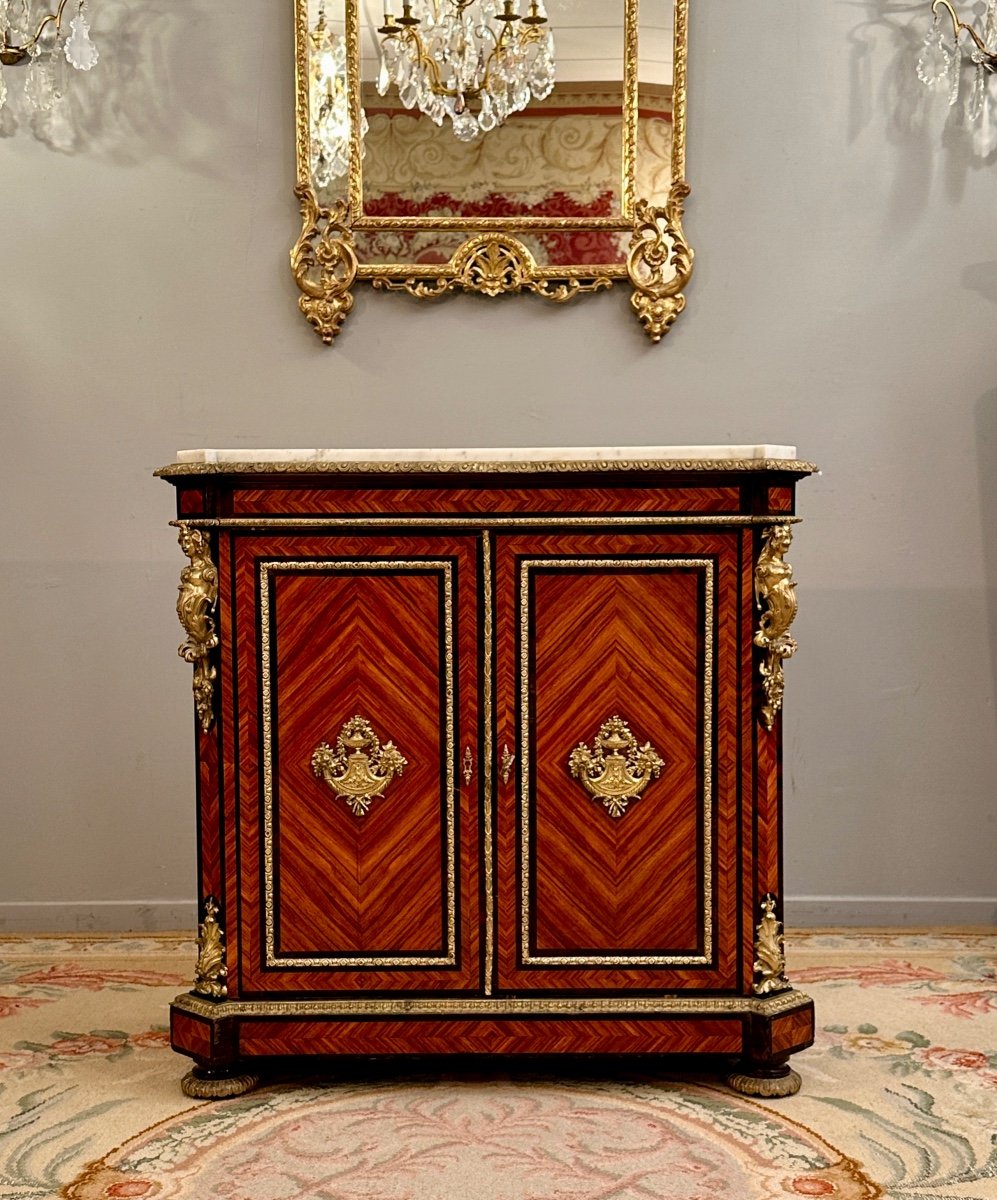 Lemarchand Lemoine, Stamped Support Furniture From The 19th Century Around 1850-photo-3