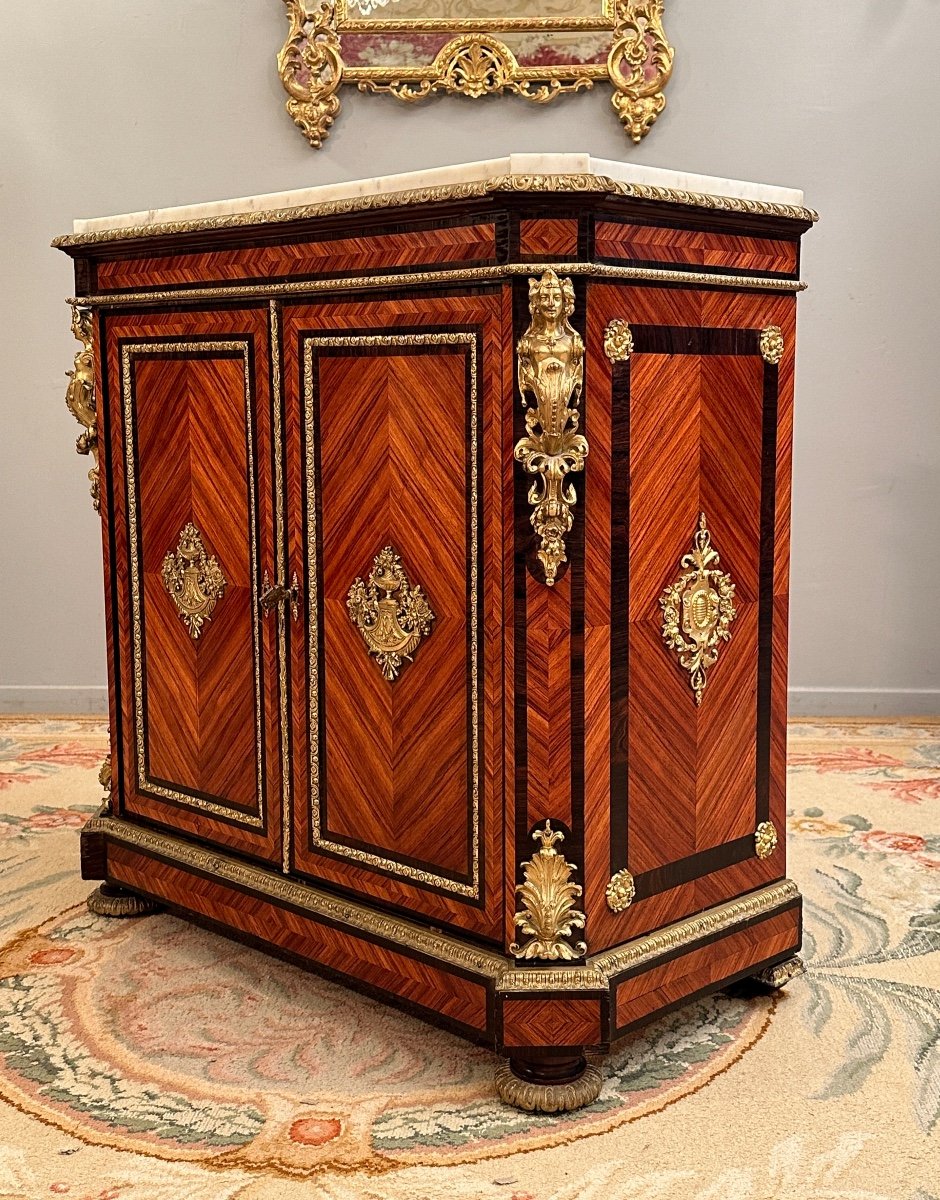 Lemarchand Lemoine, Stamped Support Furniture From The 19th Century Around 1850