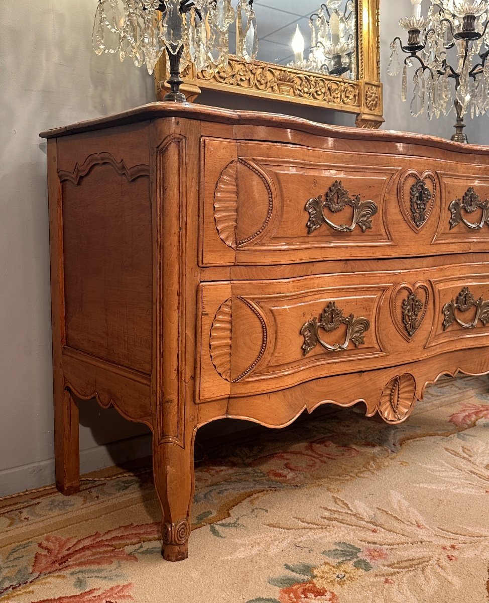 Louis XV Period Curved Nimoise Commode Circa 1750-photo-2