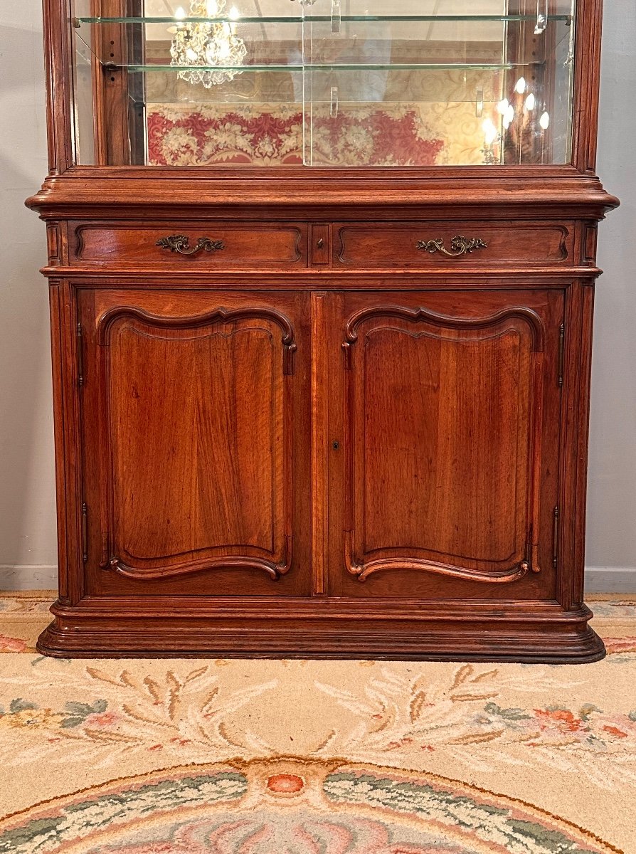 Mahogany Presentation Showcase From The Art Nouveau Period Circa 1890-photo-2