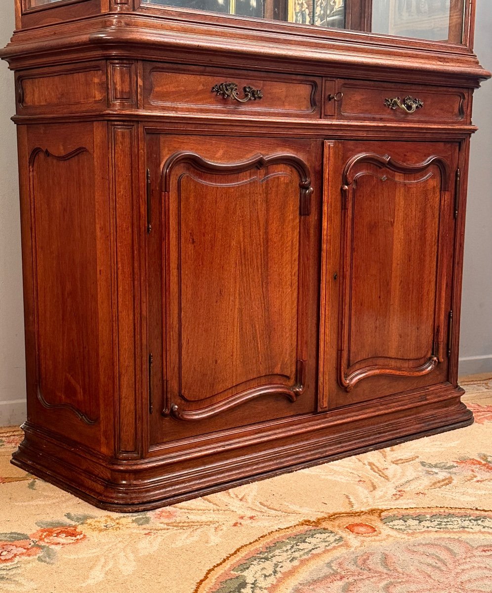 Mahogany Presentation Showcase From The Art Nouveau Period Circa 1890-photo-4