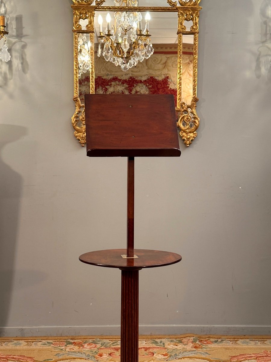 19th Century Mahogany Pedestal Lectern -photo-2