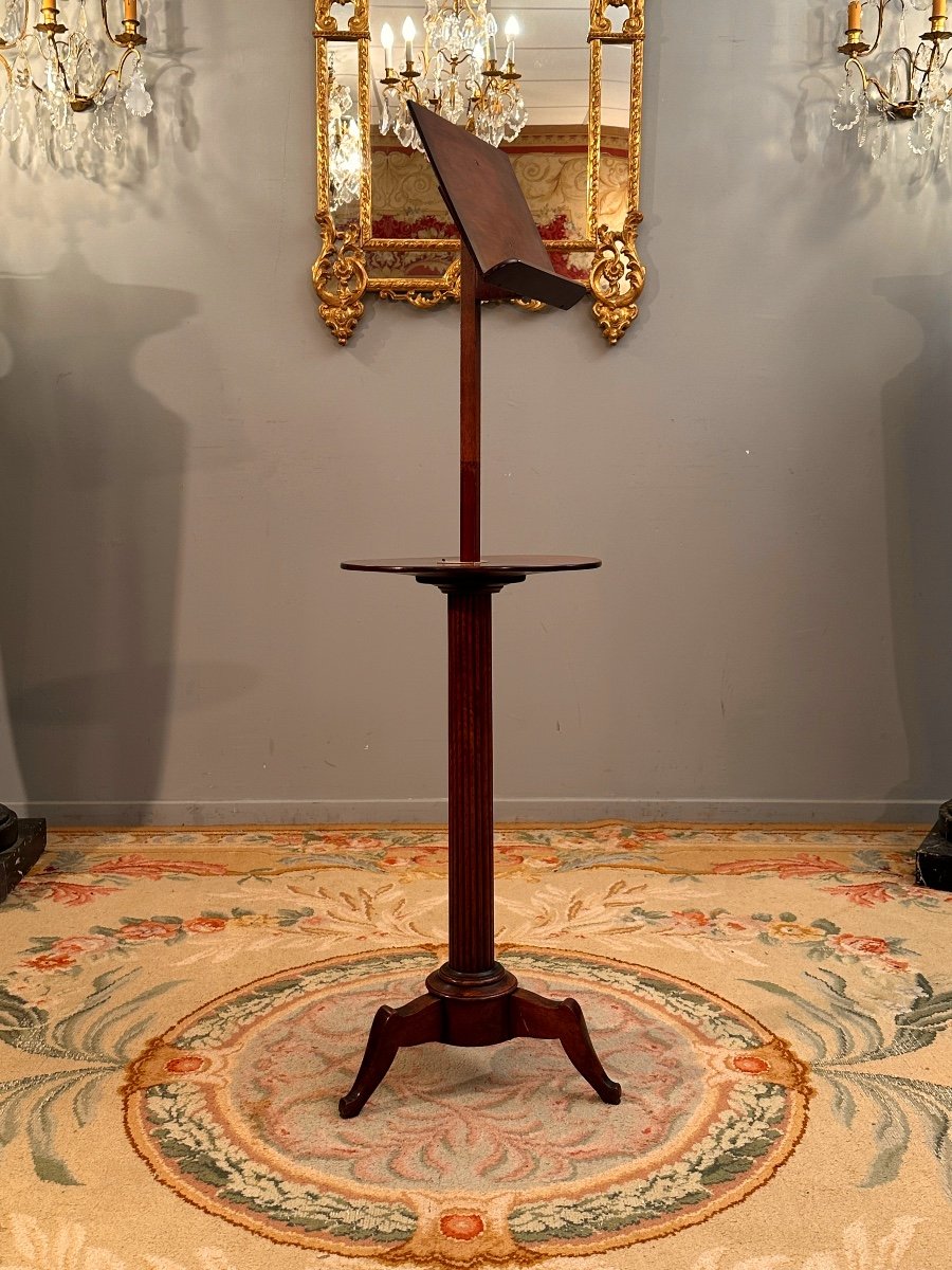 19th Century Mahogany Pedestal Lectern -photo-1