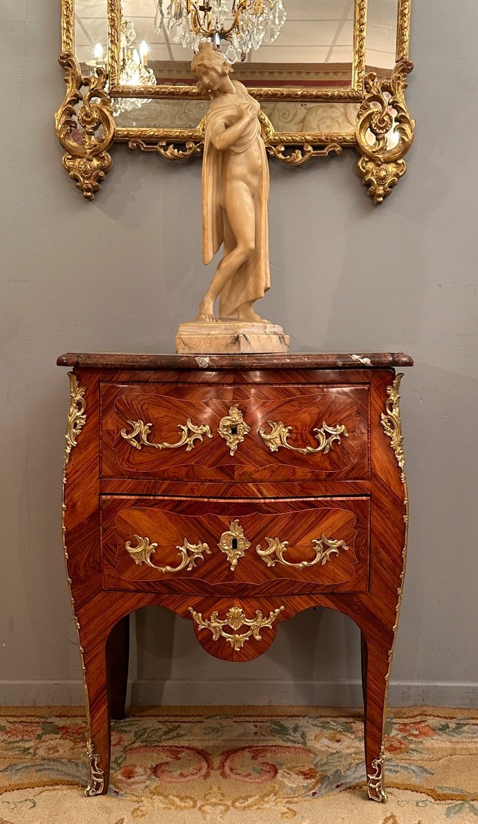 Pierre Roussel, Commode En Marqueterie Estampillée d'Epoque Louis XV, Vers 1750-photo-2