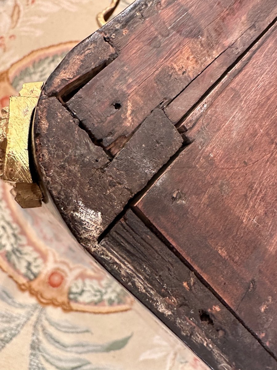 Small Regency Period Marquetry Chest Of Drawers Circa 1730-photo-3