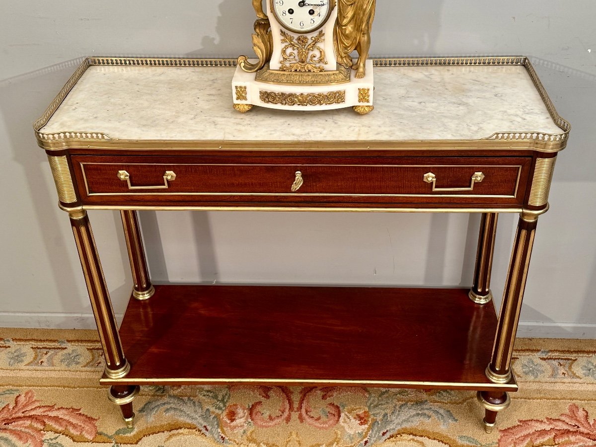 Console En Acajou d'Epoque Louis XVI Vers 1780-photo-3