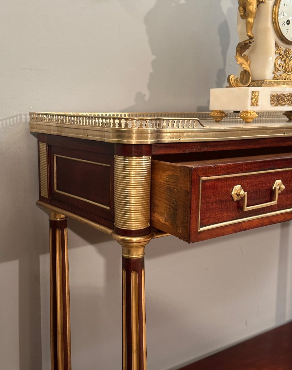 Console En Acajou d'Epoque Louis XVI Vers 1780-photo-4