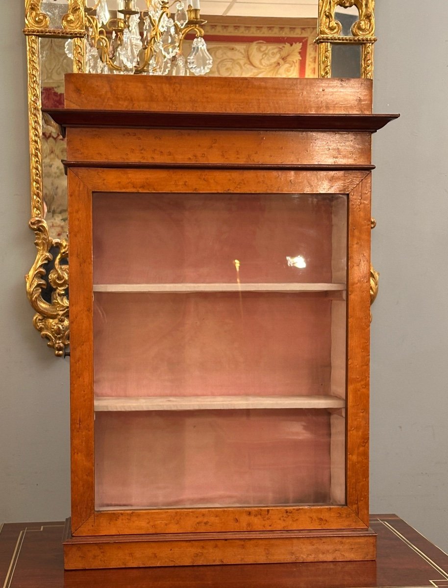 Small Display Case In Maple From The Charles X Period, Circa 1820-photo-2