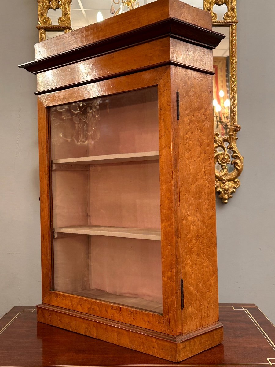 Small Display Case In Maple From The Charles X Period, Circa 1820-photo-3