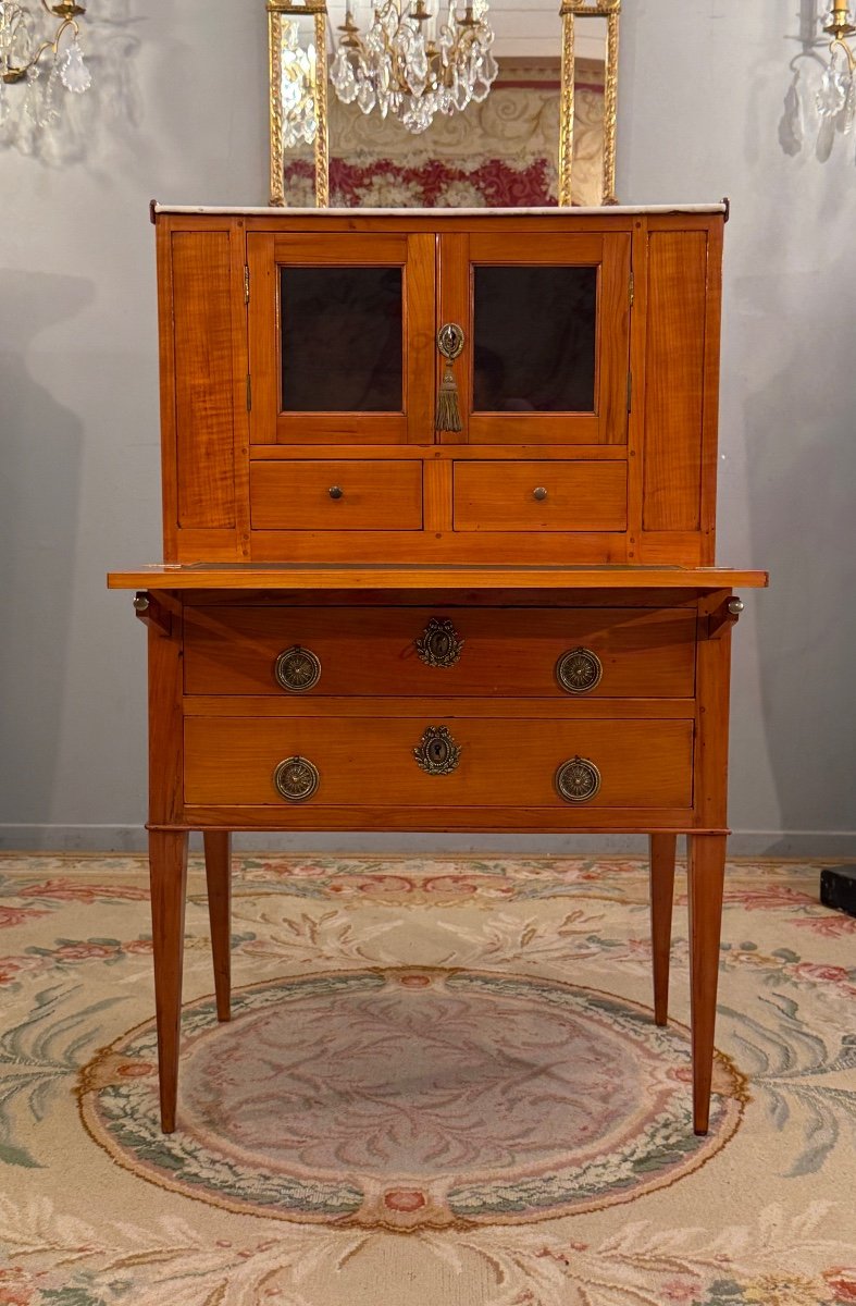 Bureau Bonheur Du Jour d'Epoque Louis XVI Vers 1780-photo-2