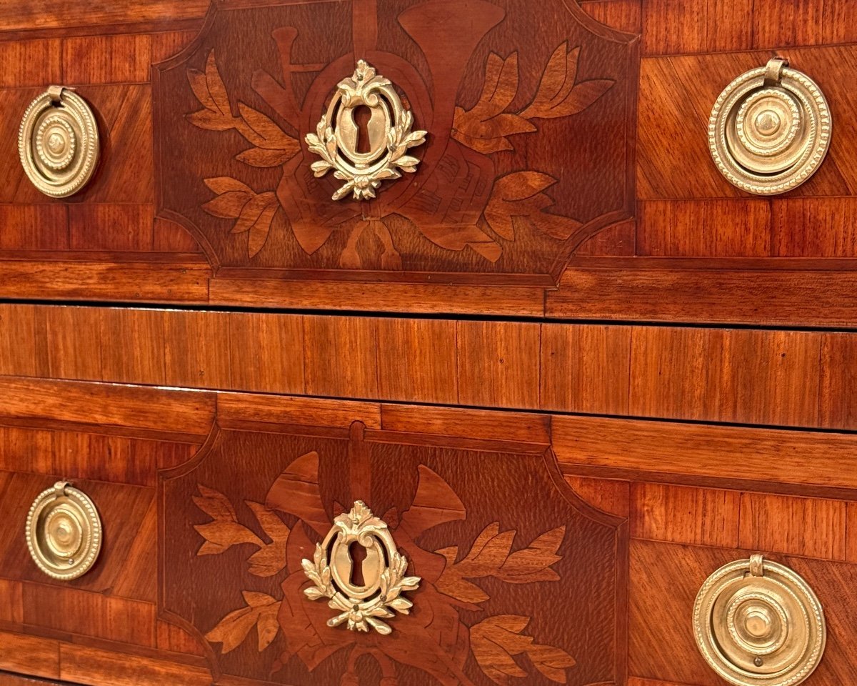 Small Louis XVI Period Marquetry Chest Of Drawers Circa 1780-photo-2