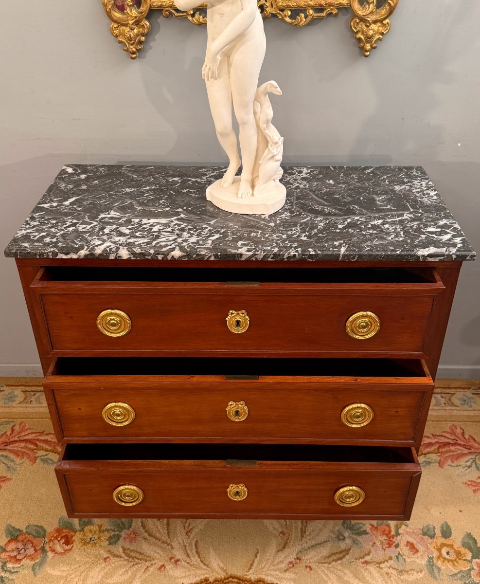 Louis XVI Period Mahogany Chest Of Drawers Circa 1780-photo-3