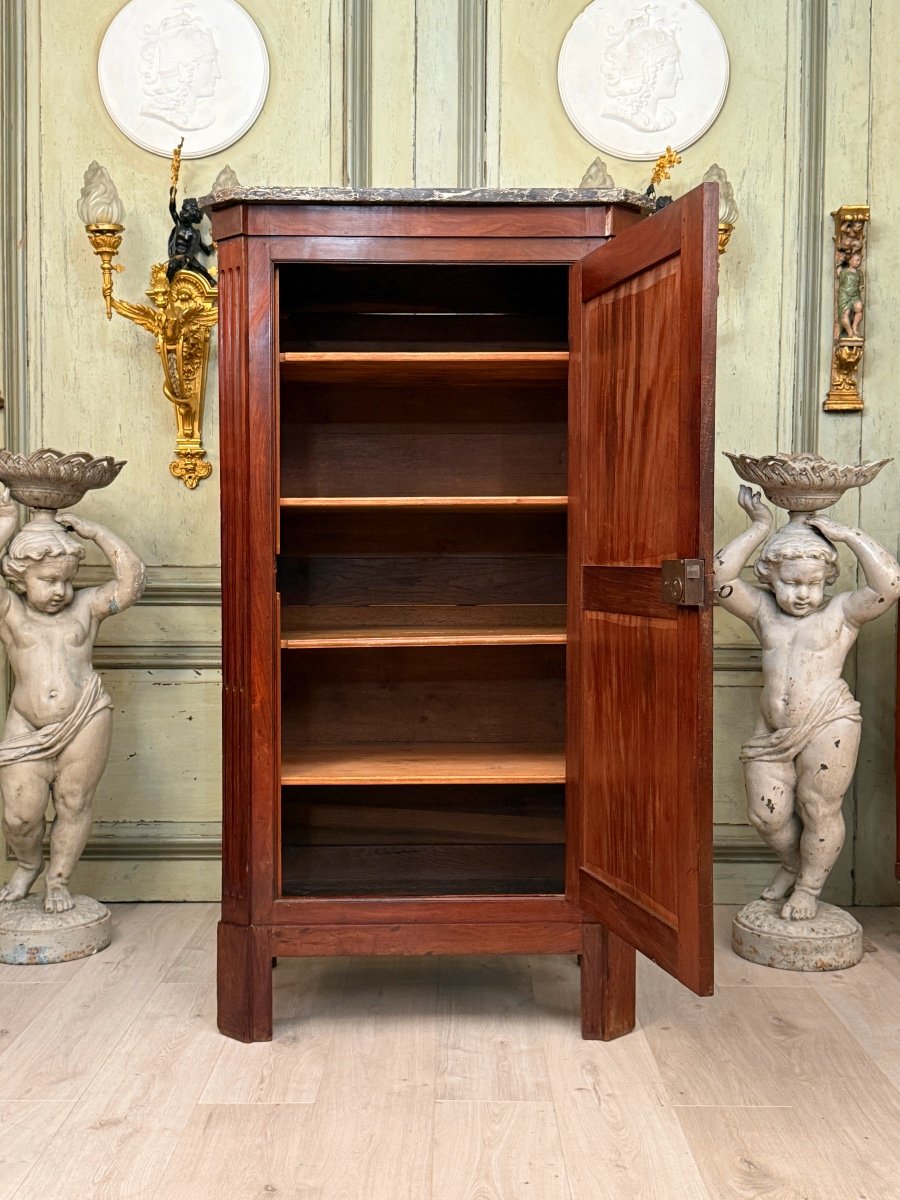 Nicolas Petit, Louis XVI Period Mahogany Armoire Stamped Circa 1780-photo-1