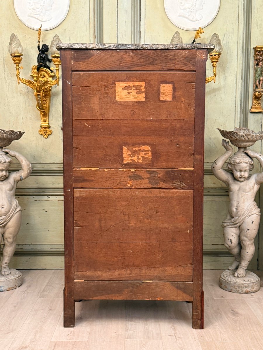 Nicolas Petit, Louis XVI Period Mahogany Armoire Stamped Circa 1780-photo-5