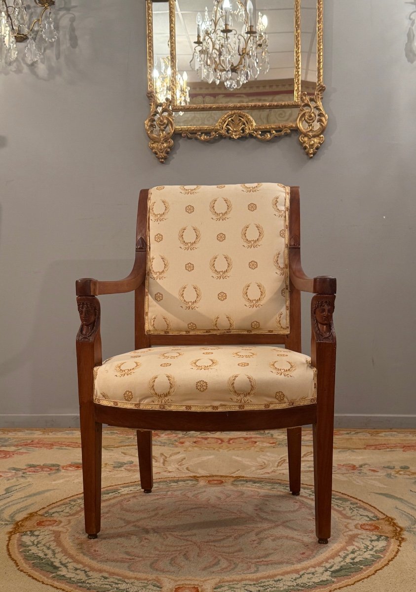 Jacob, Consulate Period Armchair Circa 1800-photo-2