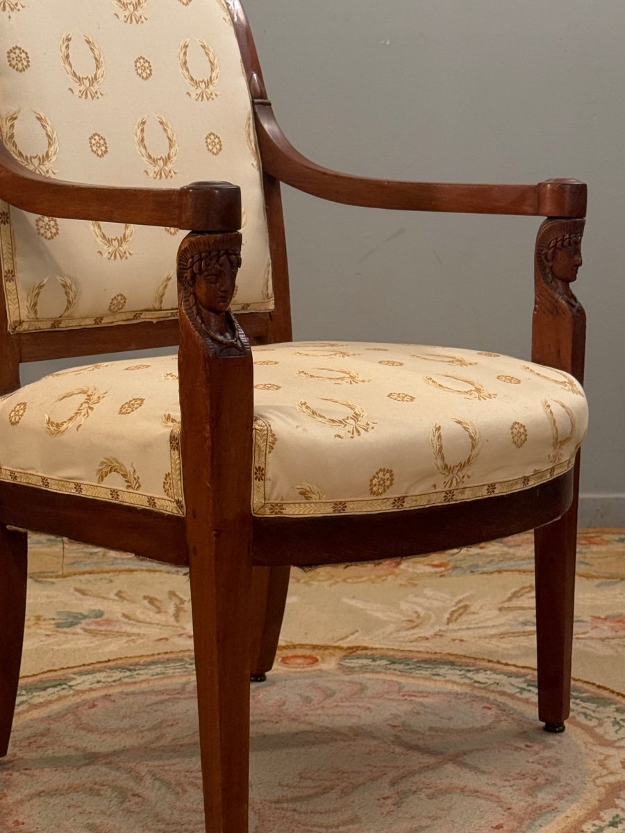 Jacob, Consulate Period Armchair Circa 1800-photo-3