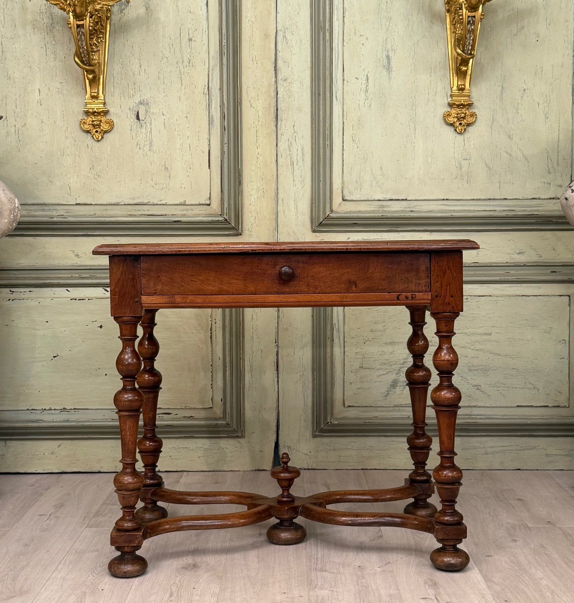 Louis XIV Period 17th Century Walnut Writing Table-photo-2