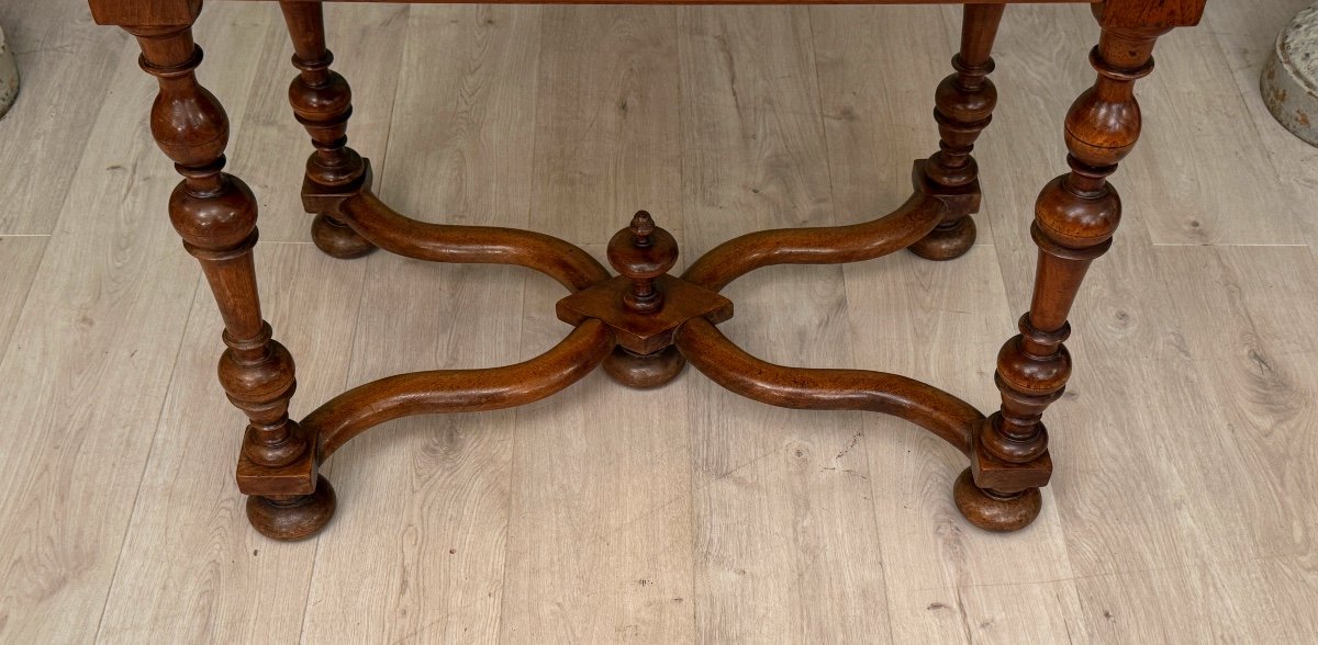 Louis XIV Period 17th Century Walnut Writing Table-photo-1