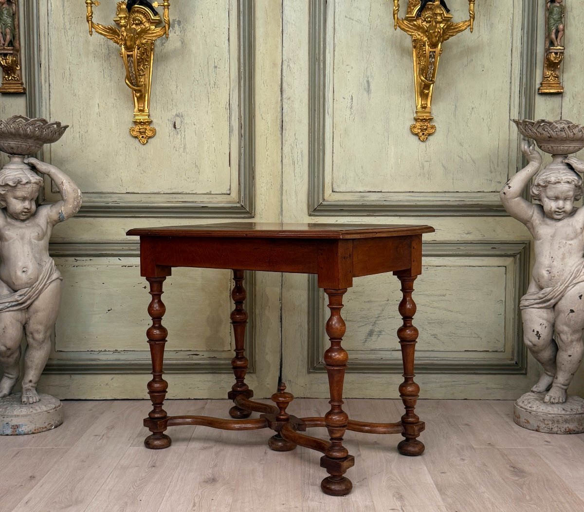 Louis XIV Period 17th Century Walnut Writing Table-photo-3