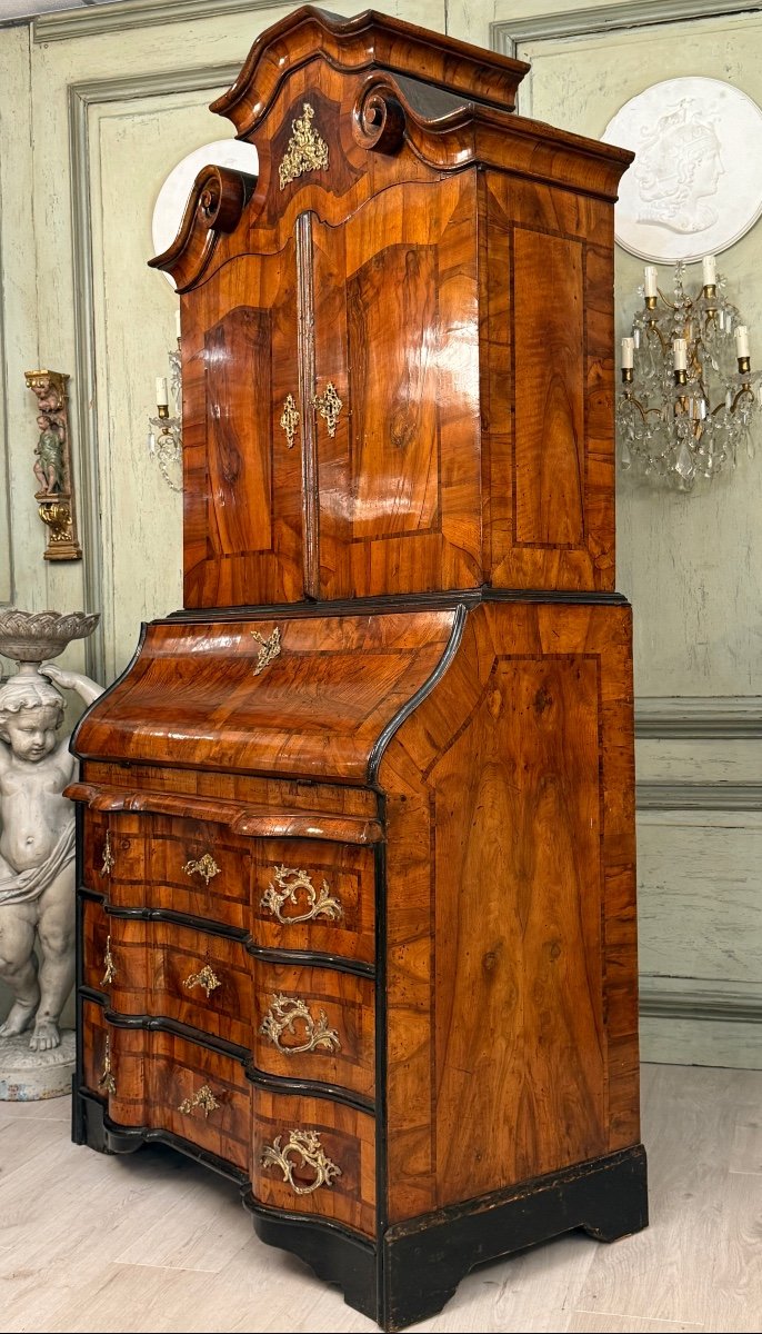 Cabinet Baroque En Noyer Du XVIIIème, Allemagne, Vers 1720-photo-5