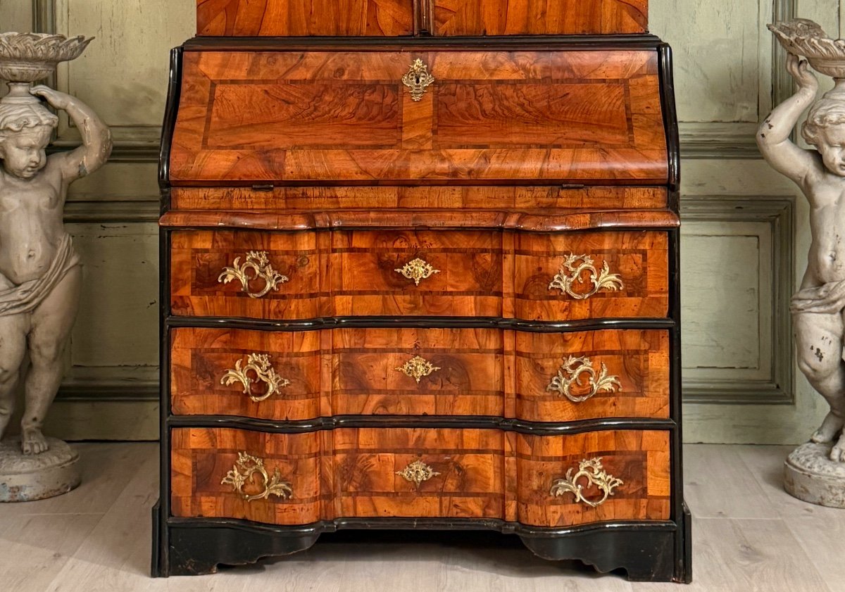 Cabinet Baroque En Noyer Du XVIIIème, Allemagne, Vers 1720-photo-7