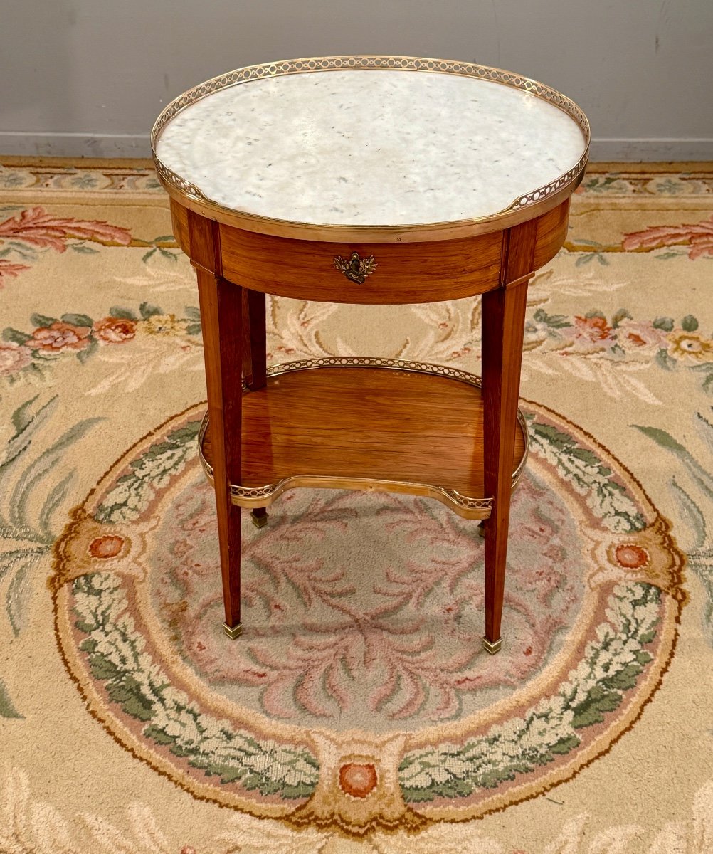 Etienne Avril, Table De Salon Ecritoire Estampillée d'Epoque Louis XVI Vers 1780-photo-3