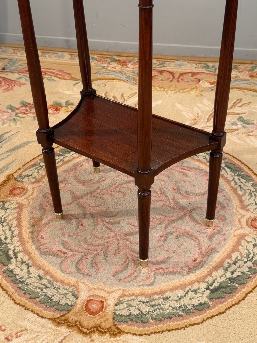 Small Louis XVI Stamped Mahogany Console Circa 1780-photo-1