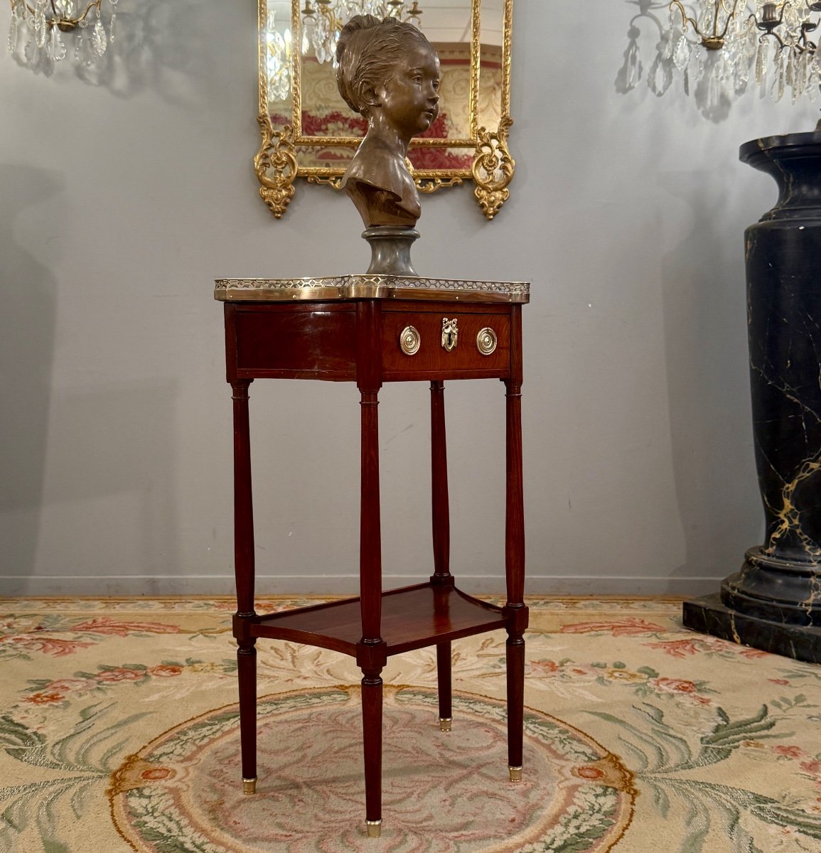 Small Louis XVI Stamped Mahogany Console Circa 1780