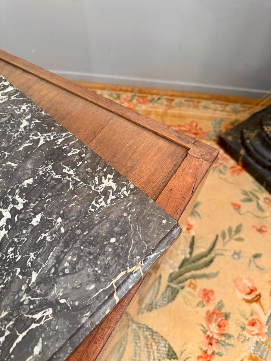 Pierre Roussel, Stamped Marquetry Chest Of Drawers From The Transition Period, Circa 1760-photo-4