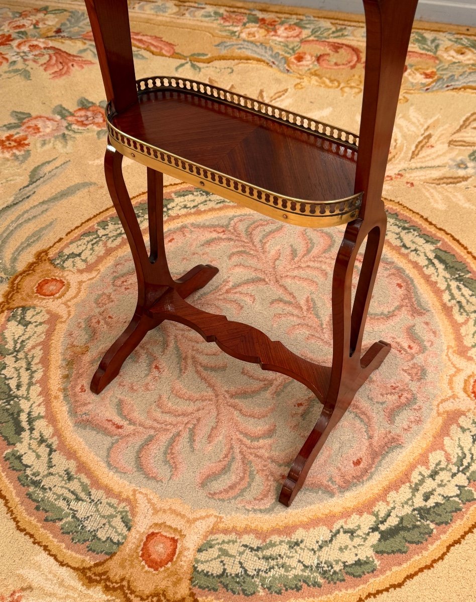 Escalier De Cristal, Table Rognon De Style Louis XVI Estampillée Vers 1900-photo-3