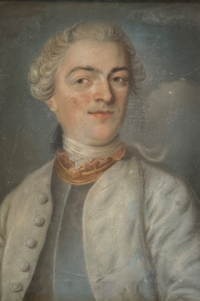 Portrait d'Homme Pastel d'Epoque Louis XVI, Vers 1780.-photo-3