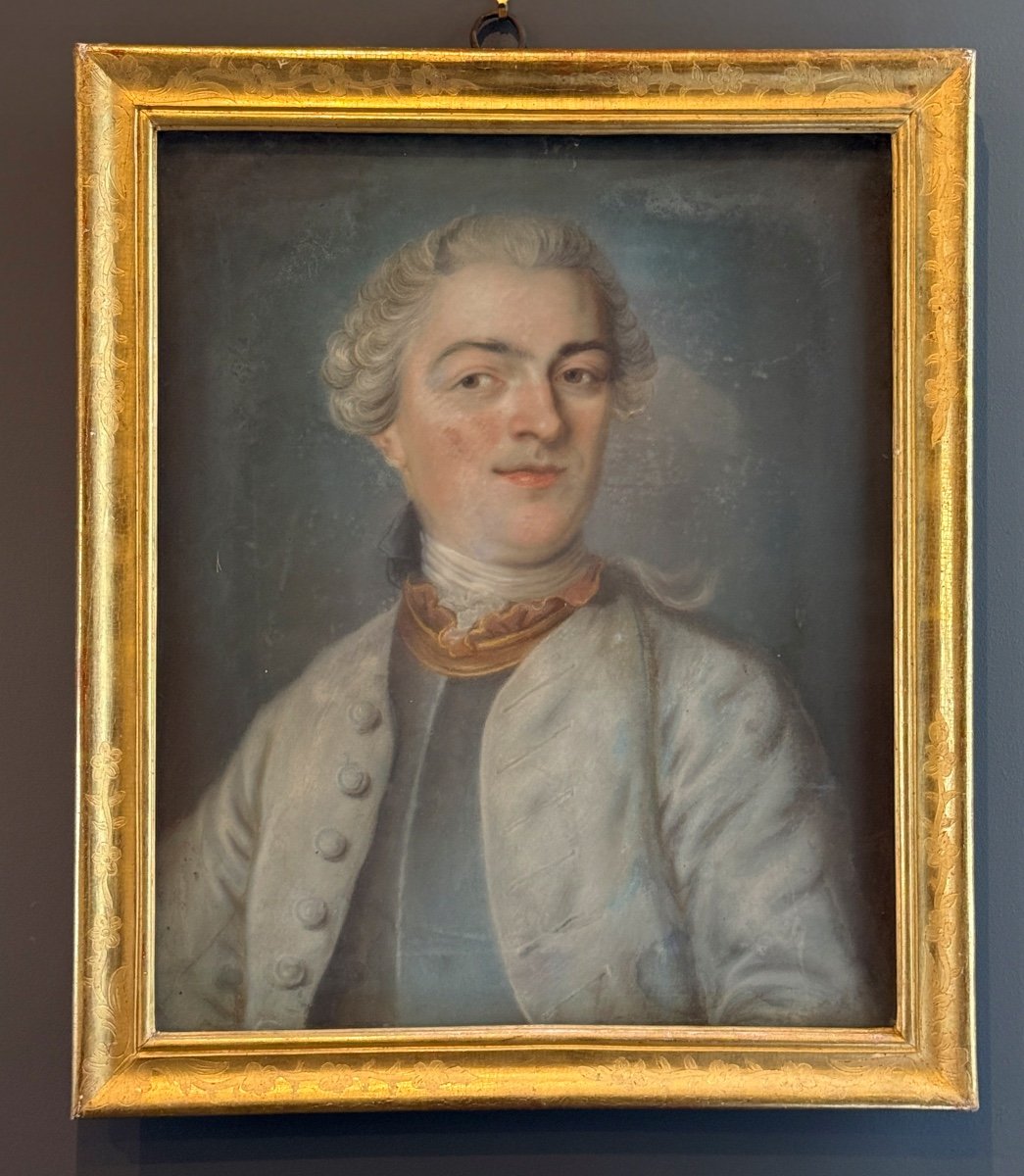 Portrait d'Homme Pastel d'Epoque Louis XVI, Vers 1780.