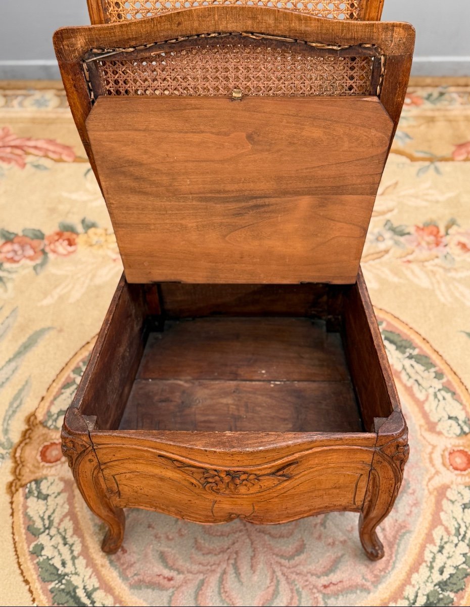 Chaise De Commodité d'Epoque Louis XV, Vers 1760.-photo-6